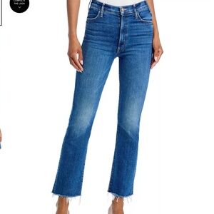 MOTHER The Hustler High Rise Flare Leg Ankle Jeans